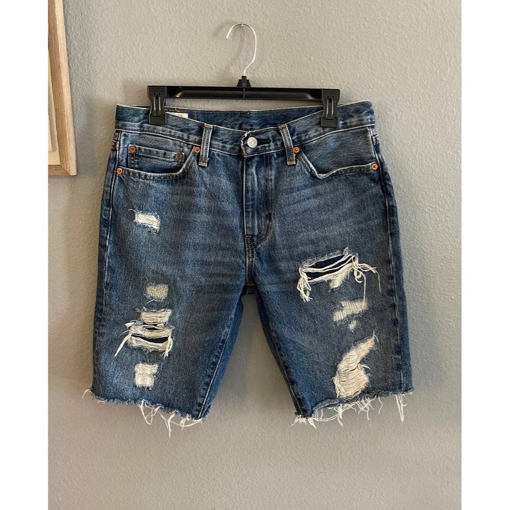 Levi's Bermuda distressed Jean Shorts